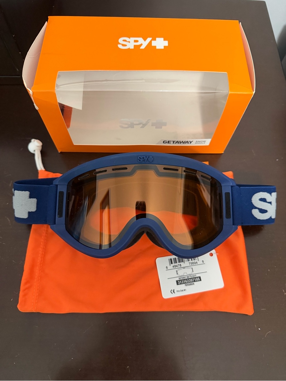 Spy+ Getaway Ski Snowboard Snow Goggles in Matte Navy NWT Adult Unisex